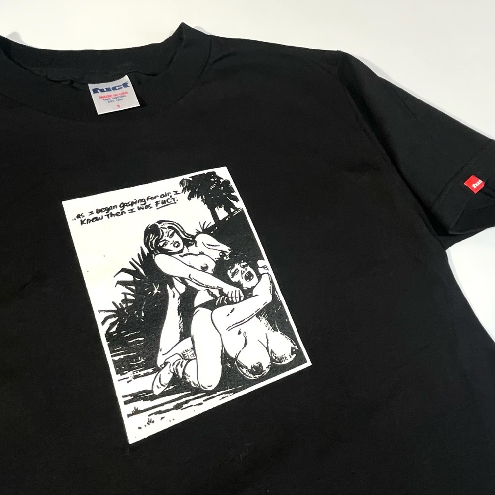 Vintage FUCT Logo Girls Wrestling Tshirt